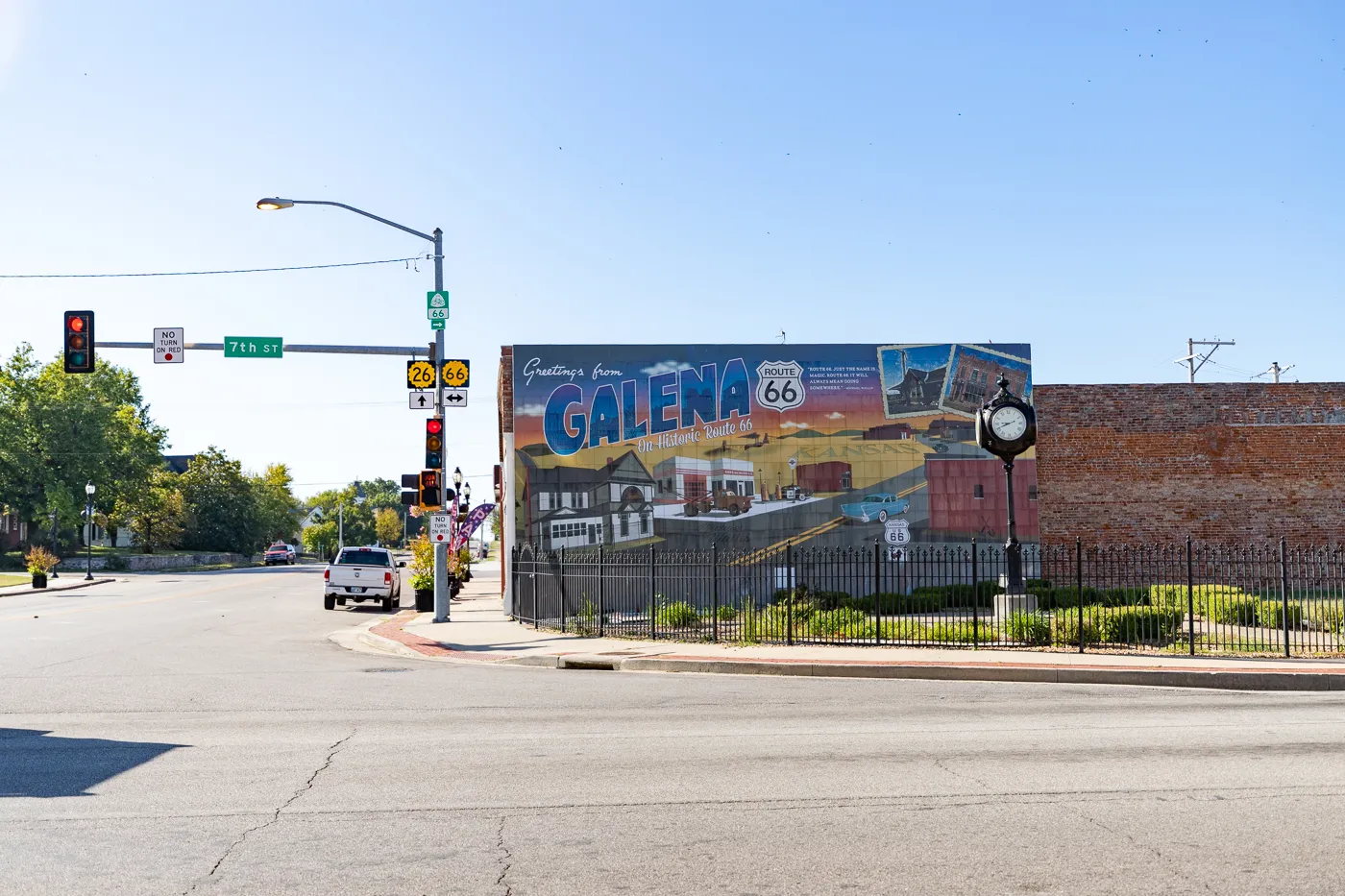 Greetings from Galena mural in Galena, Kansas on Route 66