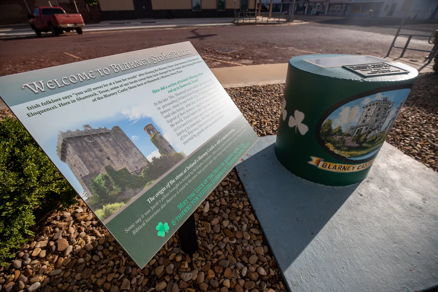 Blarney Stone in Shamrock, Texas