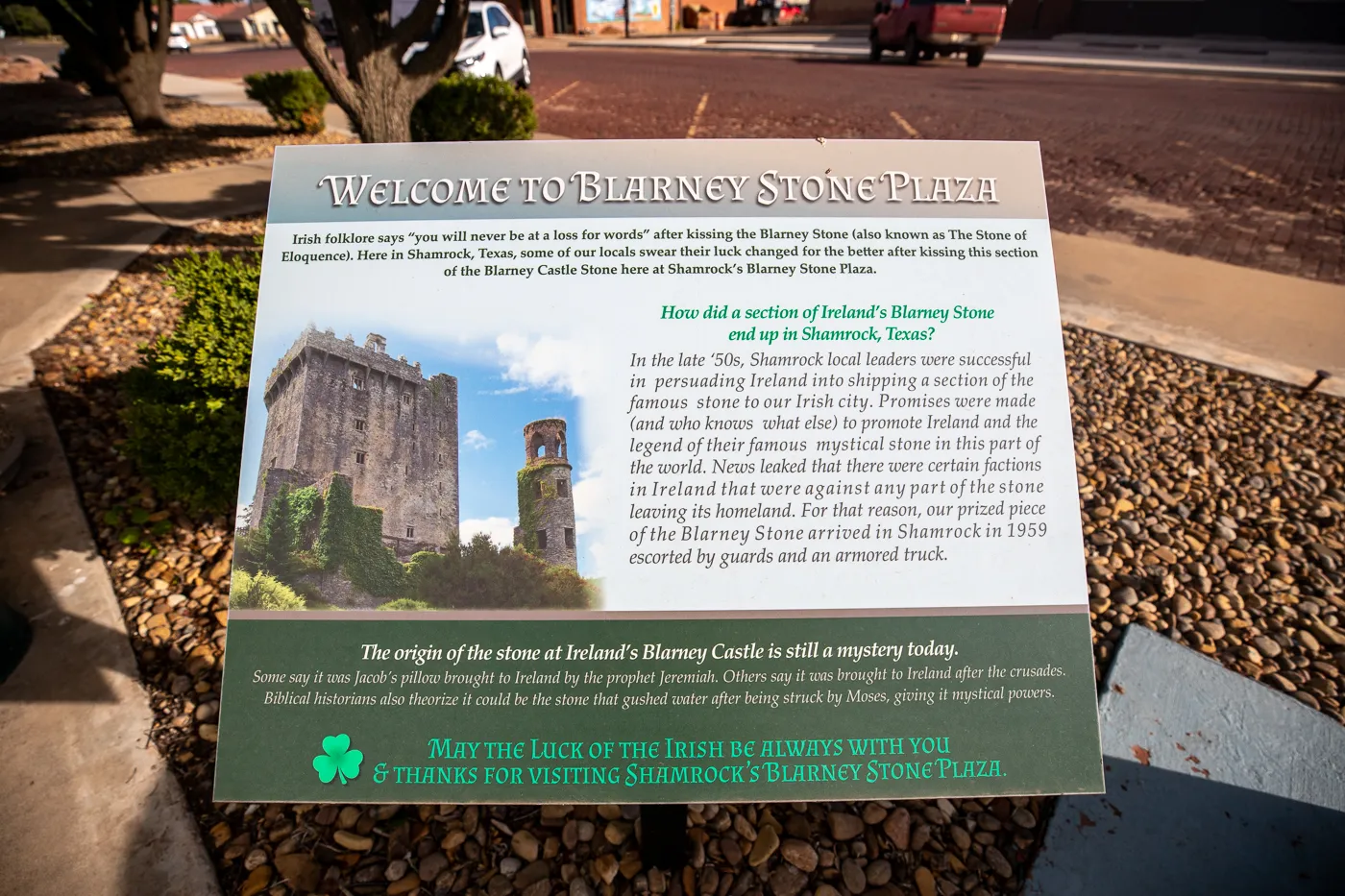 Blarney Stone in Shamrock, Texas