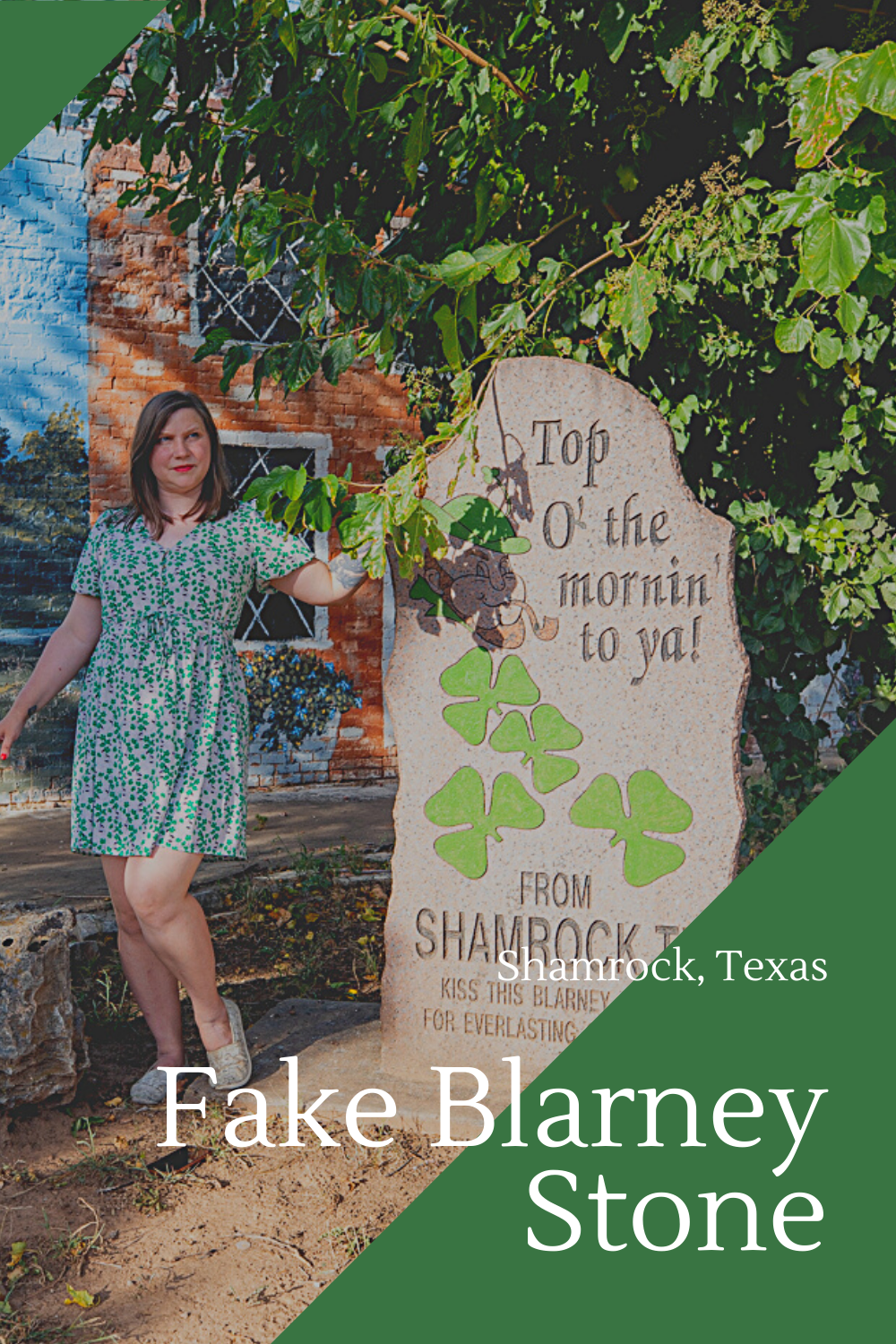 Top O' the mornin to ya from Shamrock, Texas! This small town on Route 66 celebrates its Irish heritage in many ways. And if you're searching for their famed piece of Ireland's Blarney Stone...this isn't it. But this Fake Blarney Stone is still a roadside attraction worth seeking out. But maybe not worth kissing.   #RoadTrips #RoadTripStop #Route66 #Route66RoadTrip #TexasRoute66 #Texas #TexasRoadTrip #TexasRoadsideAttractions #RoadsideAttractions #RoadsideAttraction #RoadsideAmerica #RoadTrip 