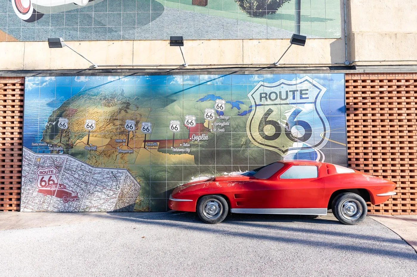 Route 66 Mural Park in Joplin, Missouri