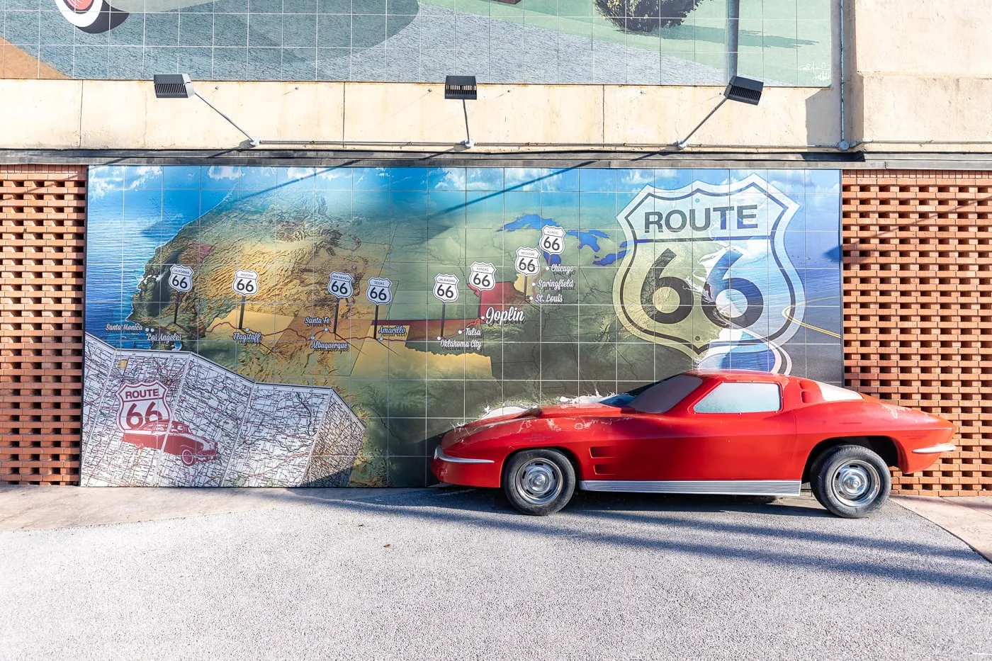 Route 66 Mural Park in Joplin, Missouri