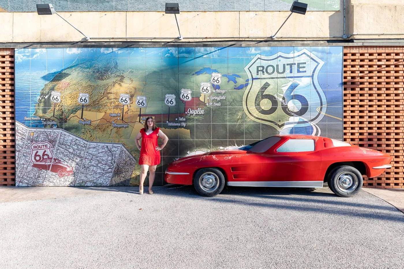 Route 66 Mural Park in Joplin, Missouri