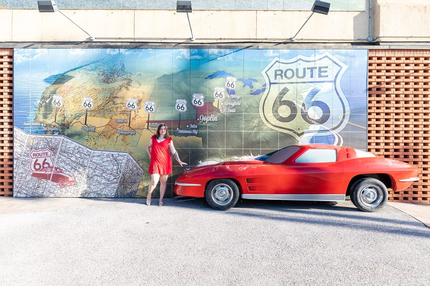 Route 66 Mural Park in Joplin, Missouri