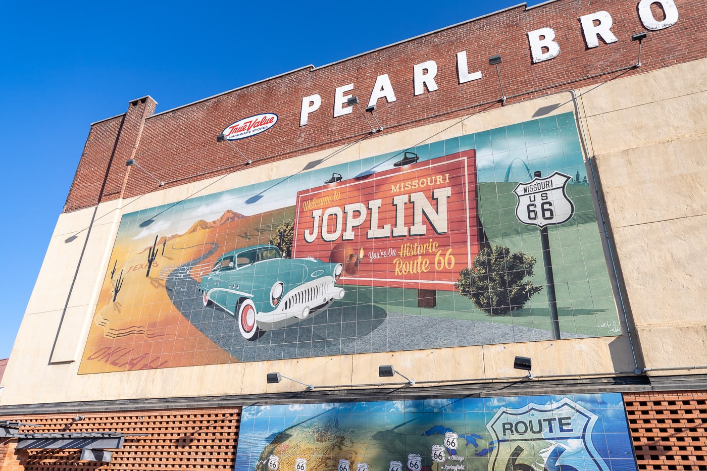 Route 66 Mural Park in Joplin, Missouri