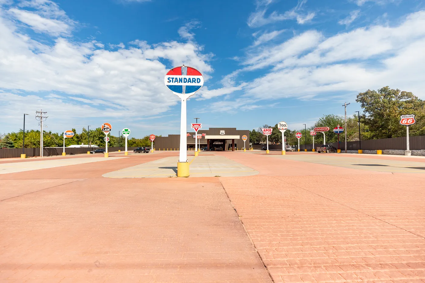 66 Bowl sign at Rt 66 Bowl in Chandler, Oklahoma