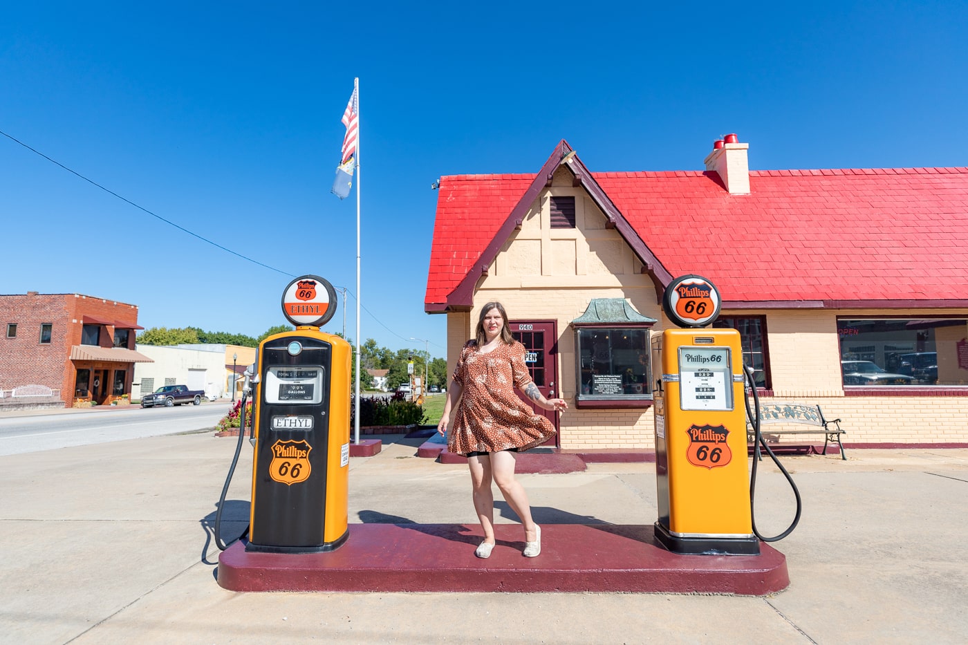 Baxter Springs Independent Oil and Gas Service Station in Baxter Springs, Kansas Route 66 Visitor Center