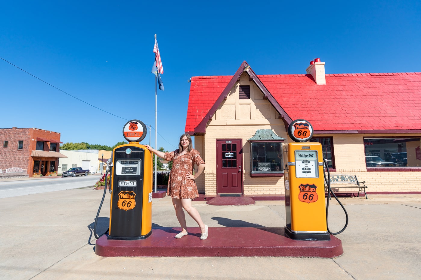 Baxter Springs Independent Oil and Gas Service Station in Baxter Springs, Kansas Route 66 Visitor Center