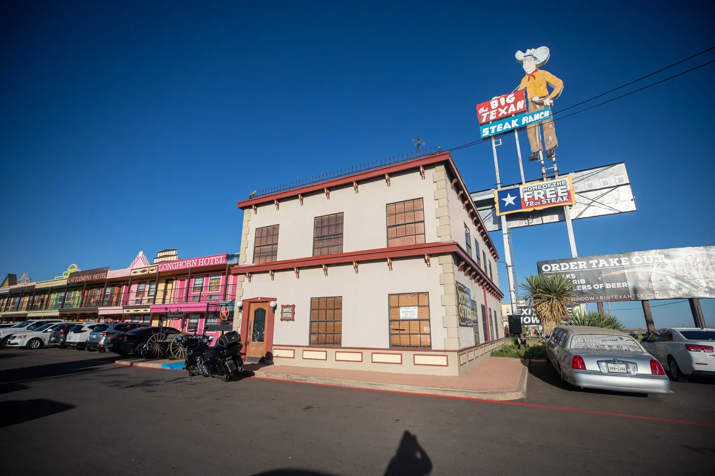 Big Texan Motel in Amarillo, Texas - Route 66 hotel at the Big Texan Steakhouse