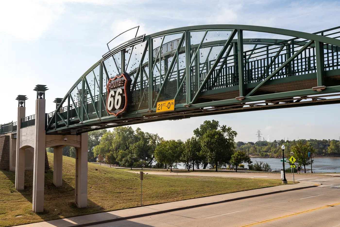 Cyrus Avery Centennial Plaza in Tulsa, Oklahoma celebrates Route 66