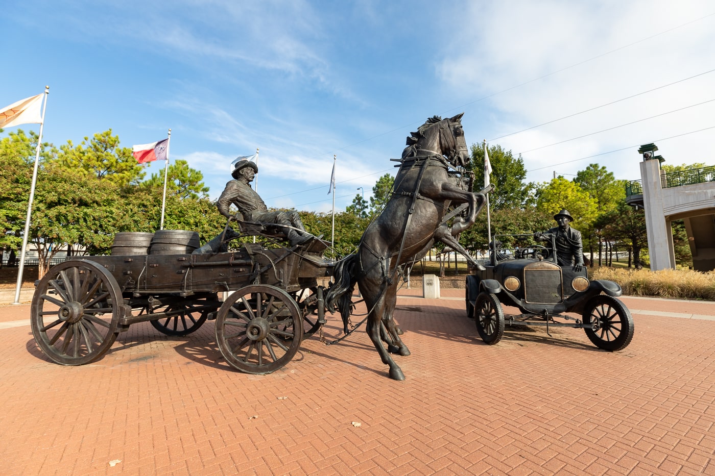 Cyrus Avery Centennial Plaza in Tulsa, Oklahoma celebrates Route 66