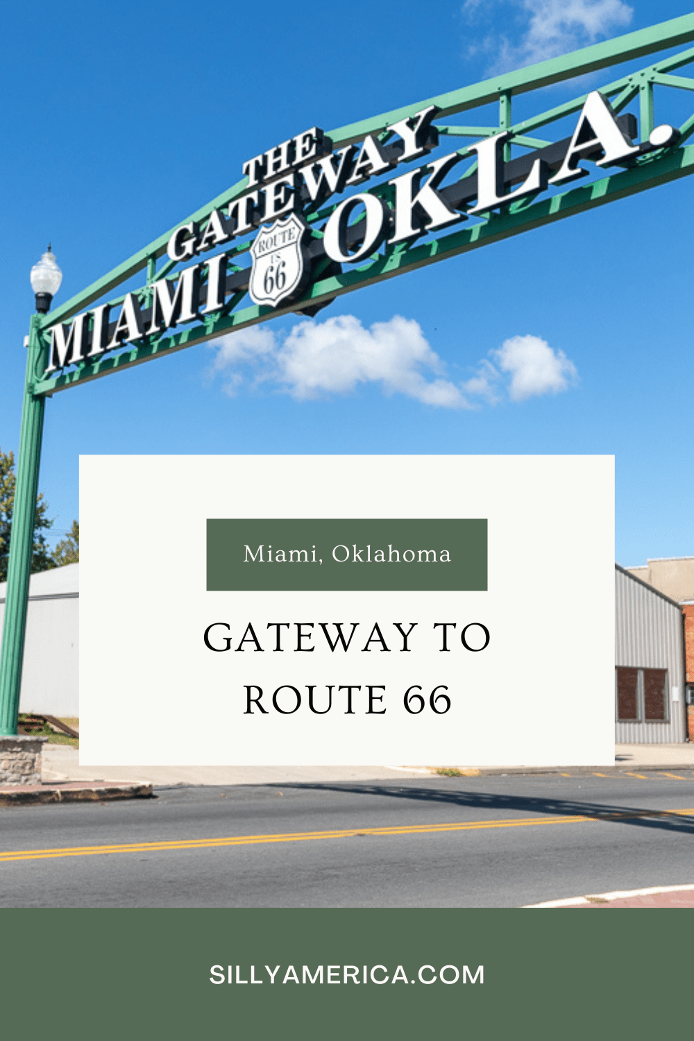 No road trip across Route 66 is complete without a stop in Miami. Miami, Oklahoma that is. Miami (pronounced "My-am-uh") is known as the Gateway to Route 66, and there is an arch to prove it.  #RoadTrips #RoadTripStop #Route66 #Route66RoadTrip #OklahomaRoute66 #Oklahoma #OklahomaRoadTrip #OklahomaRoadsideAttractions #RoadsideAttractions #RoadsideAttraction #RoadsideAmerica #RoadTrip