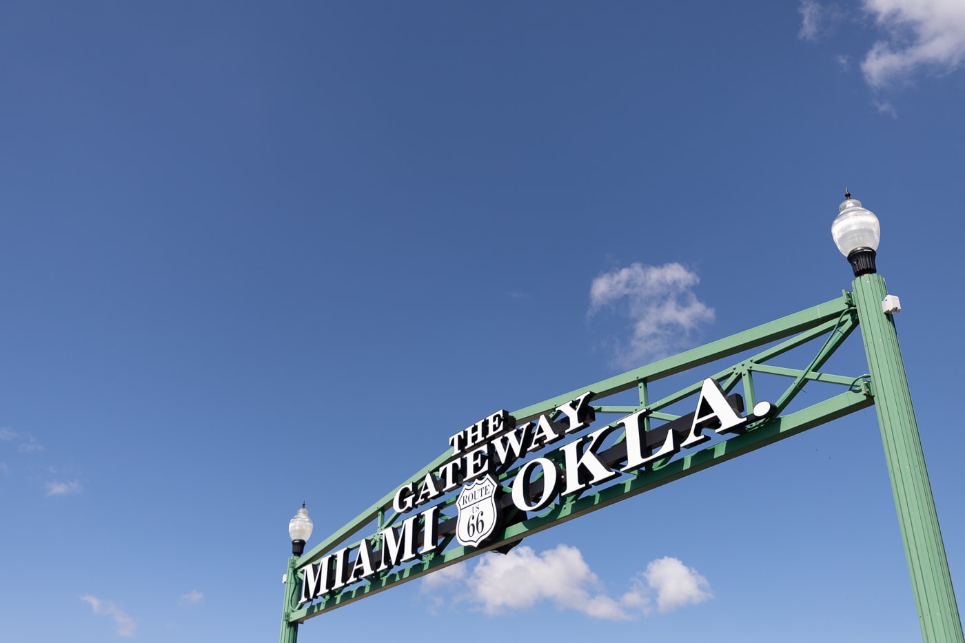 Gateway to Route 66 Arch in Miami, Oklahoma