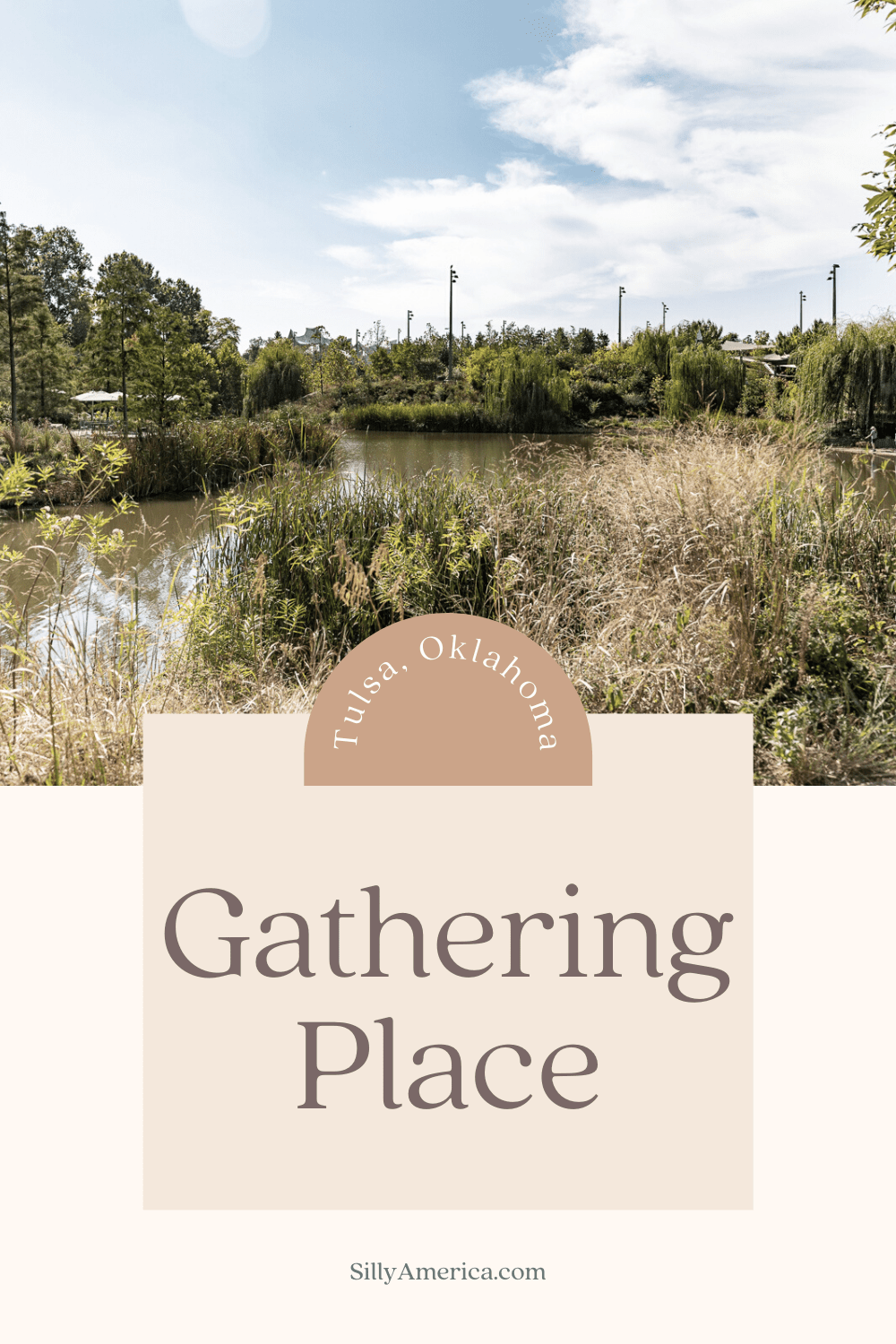 The Gathering Place opened in Tulsa on September 8, 2018 as a place for as a "vibrant and inclusive space, where diverse communities could come together to explore, learn and play."  Enjoy nature walks, bird watching, scavenger hunts, sports, skateboarding, and running. There are adventurous playgrounds, public art, restaurants too.  #RoadTrips #RoadTripStop #Oklahoma #OklahomaRoadTrip #OklahomaRoadsideAttractions #RoadsideAttractions #RoadsideAttraction #RoadsideAmerica #RoadTrip