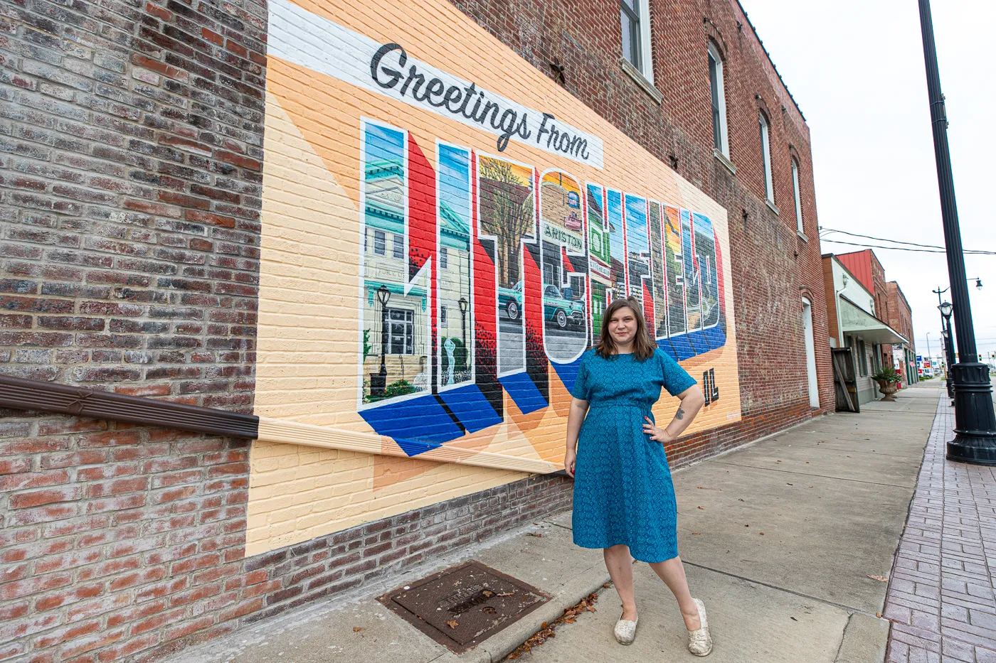 Greetings from Litchfield Mural on Illinois Route 66