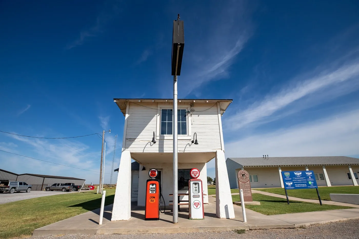 Lucille's Historic Highway Gas Station in Hydro, Oklahoma on Route 66