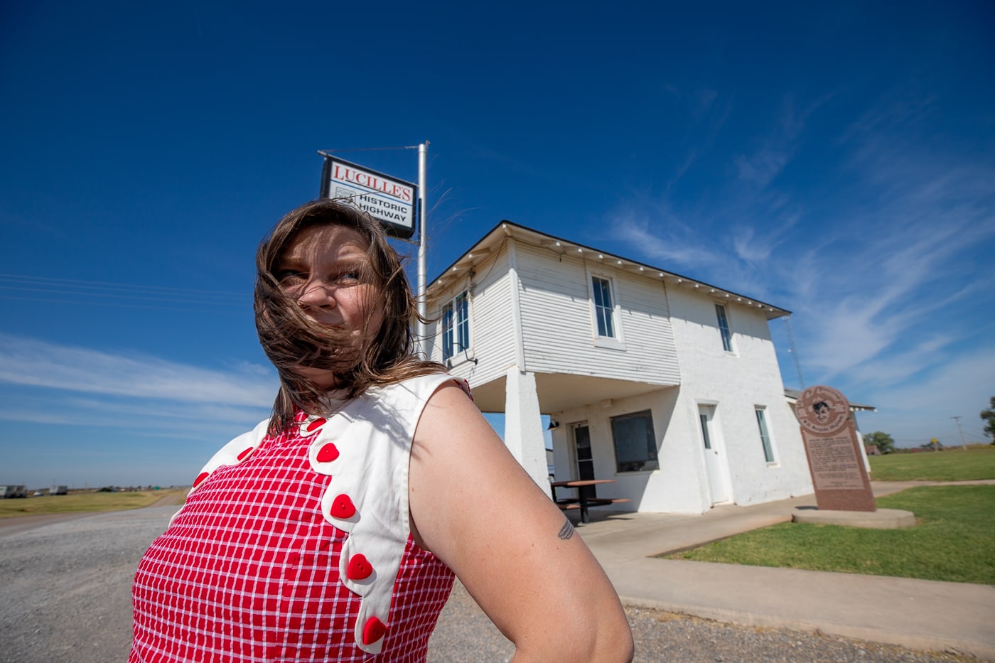 Lucille's Historic Highway Gas Station in Hydro, Oklahoma on Route 66