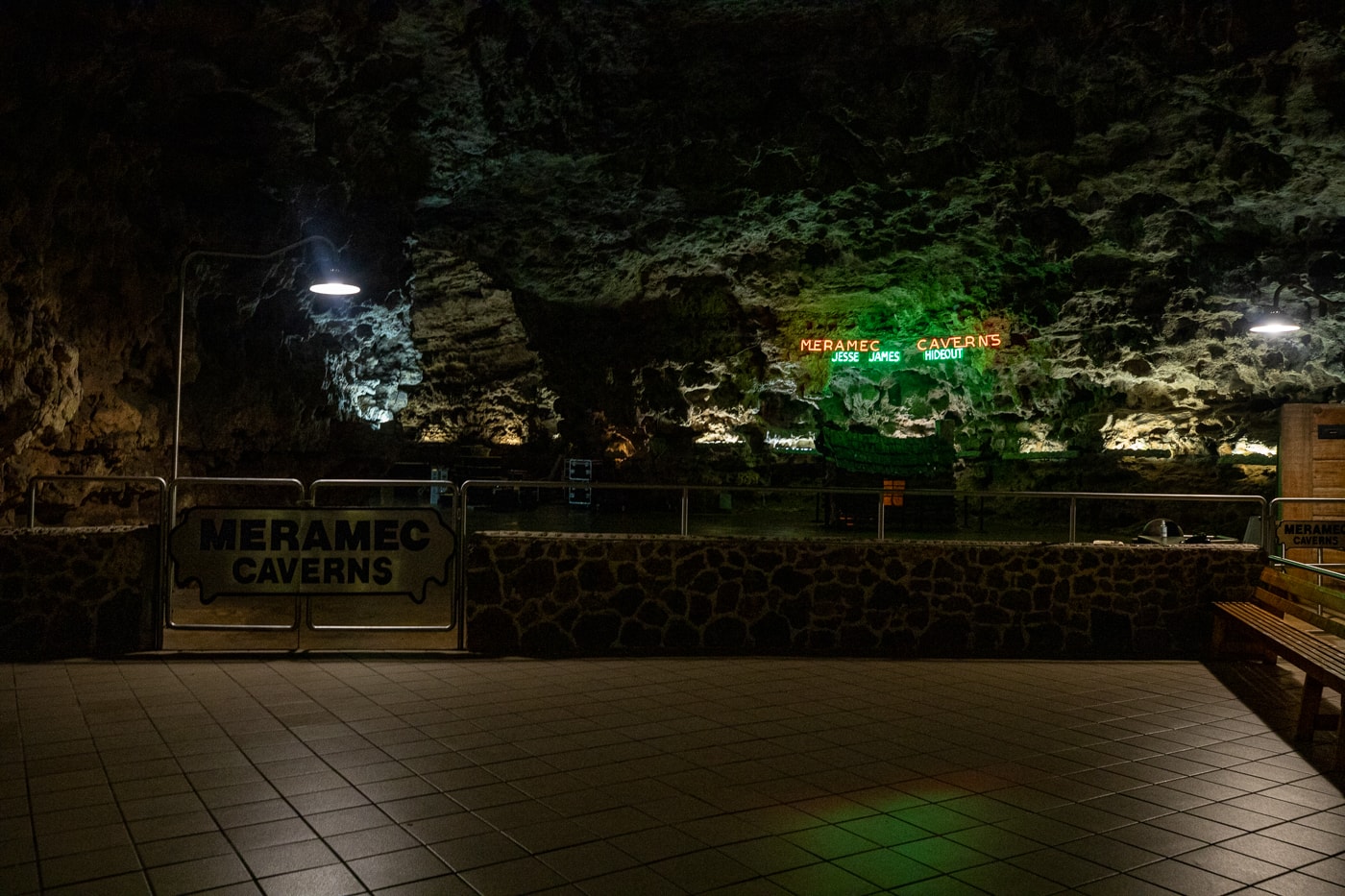 Meramec Caverns in Sullivan, Missouri Route 66 tourist attraction