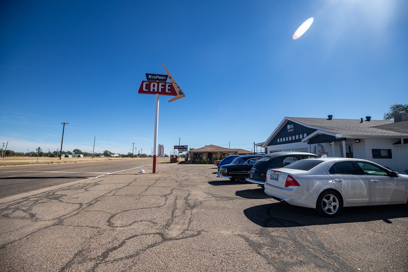 Route 66 Midpoint Cafe in Adrian, Texas