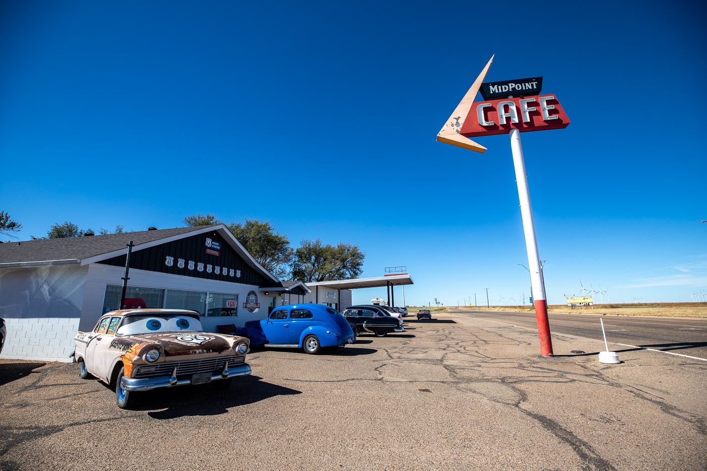 Route 66 Midpoint Cafe in Adrian, Texas