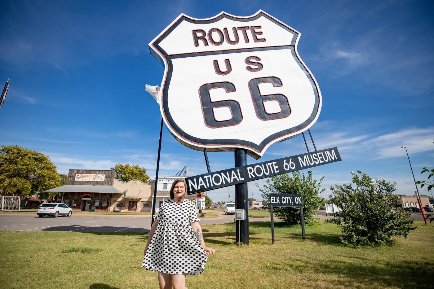 Giant Route 66 Sign at the National Route 66 Museum in Elk City, Oklahoma