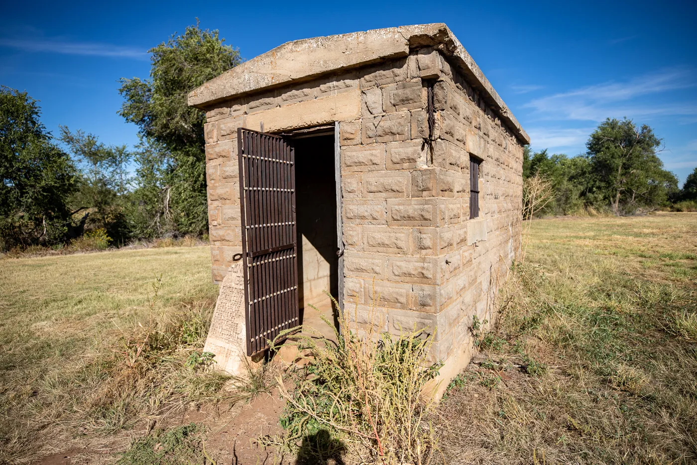 One Room Jail in Texola, Oklahoma Route 66 attraction