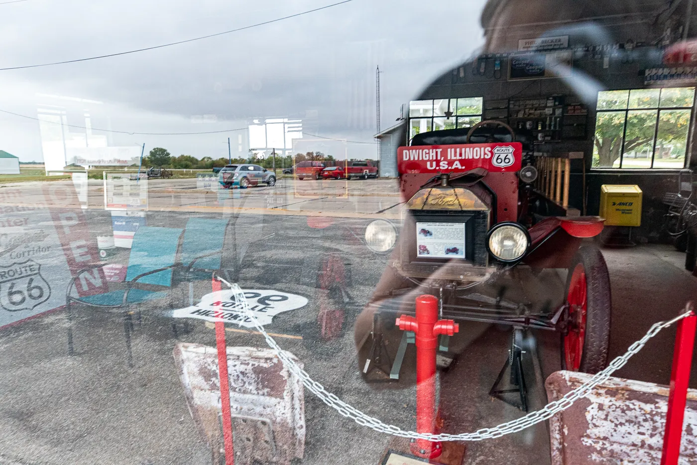 Ambler's Texaco Gas Station in Dwight, Illinois Route 66 Roadside Attraction