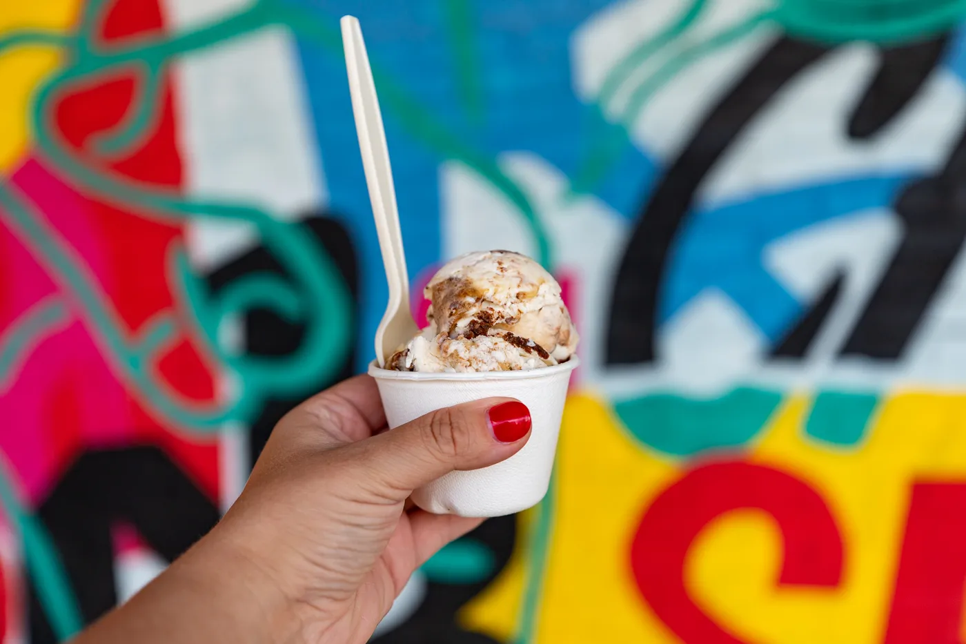 Ice cream from Big Dipper Creamery at the Mother Road Market in Tulsa, Oklahoma on Route 66.