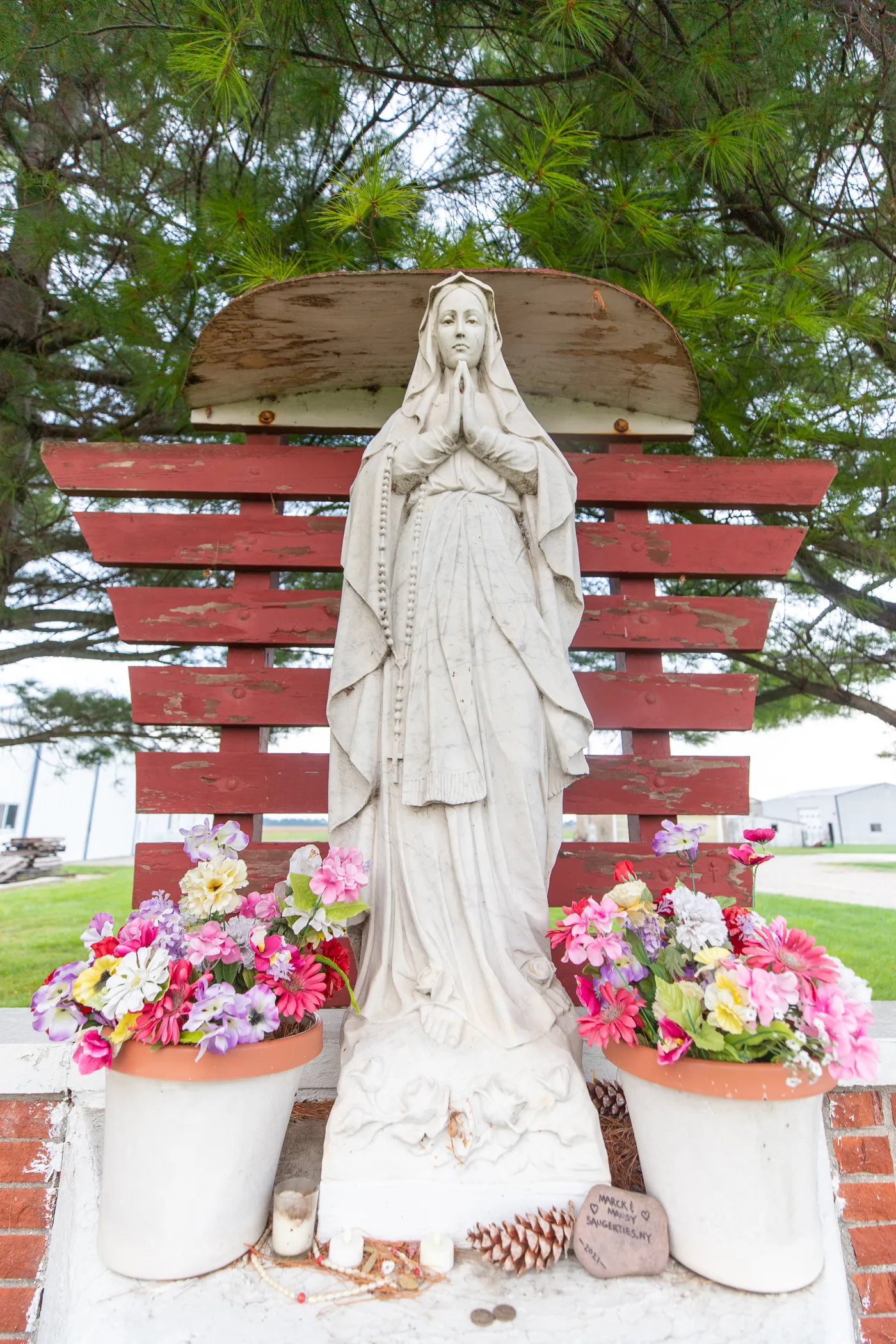 Our Lady of the Highway Shrine on Route 66 in Raymond, Illinois