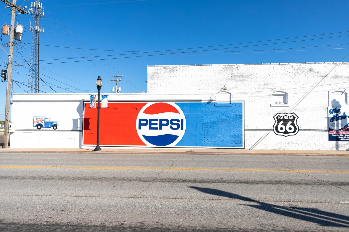 Pepsi Route 66 mural in Galena, Kansas