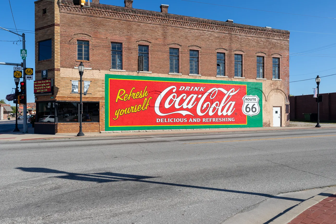 New Vintage Coca-Cola Mural in Galena, Kansas on Route 66
