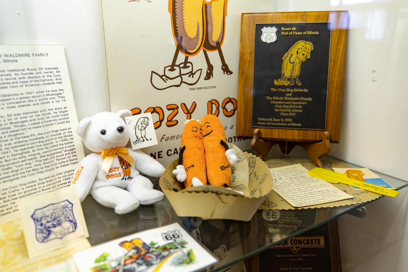 Cozy Dog Drive In Display at the Illinois Route 66 Hall of Fame & Museum in Pontiac, Illinois