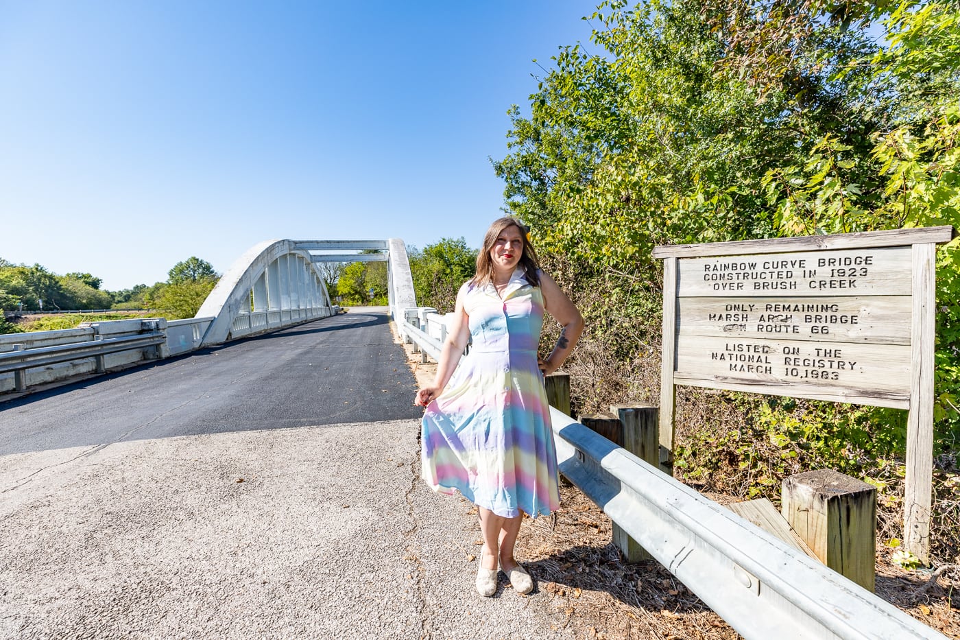 Route 66 Rainbow Bridge in Baxter Springs, Kansas