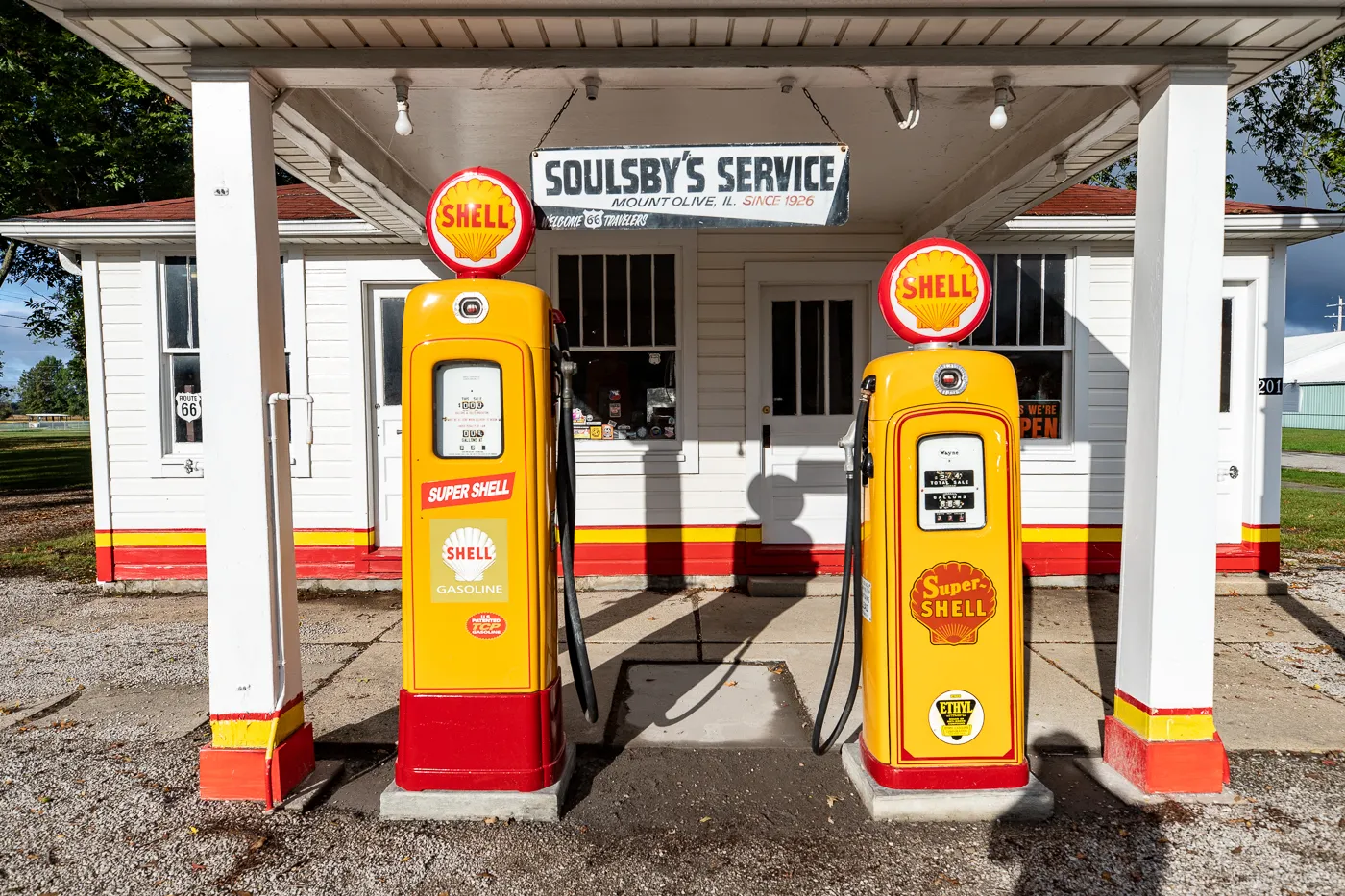 Soulsby Service Station in Mount Olive, Illinois Route 66