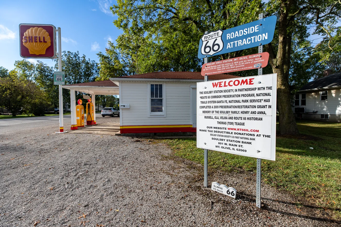 Soulsby Service Station in Mount Olive, Illinois Route 66