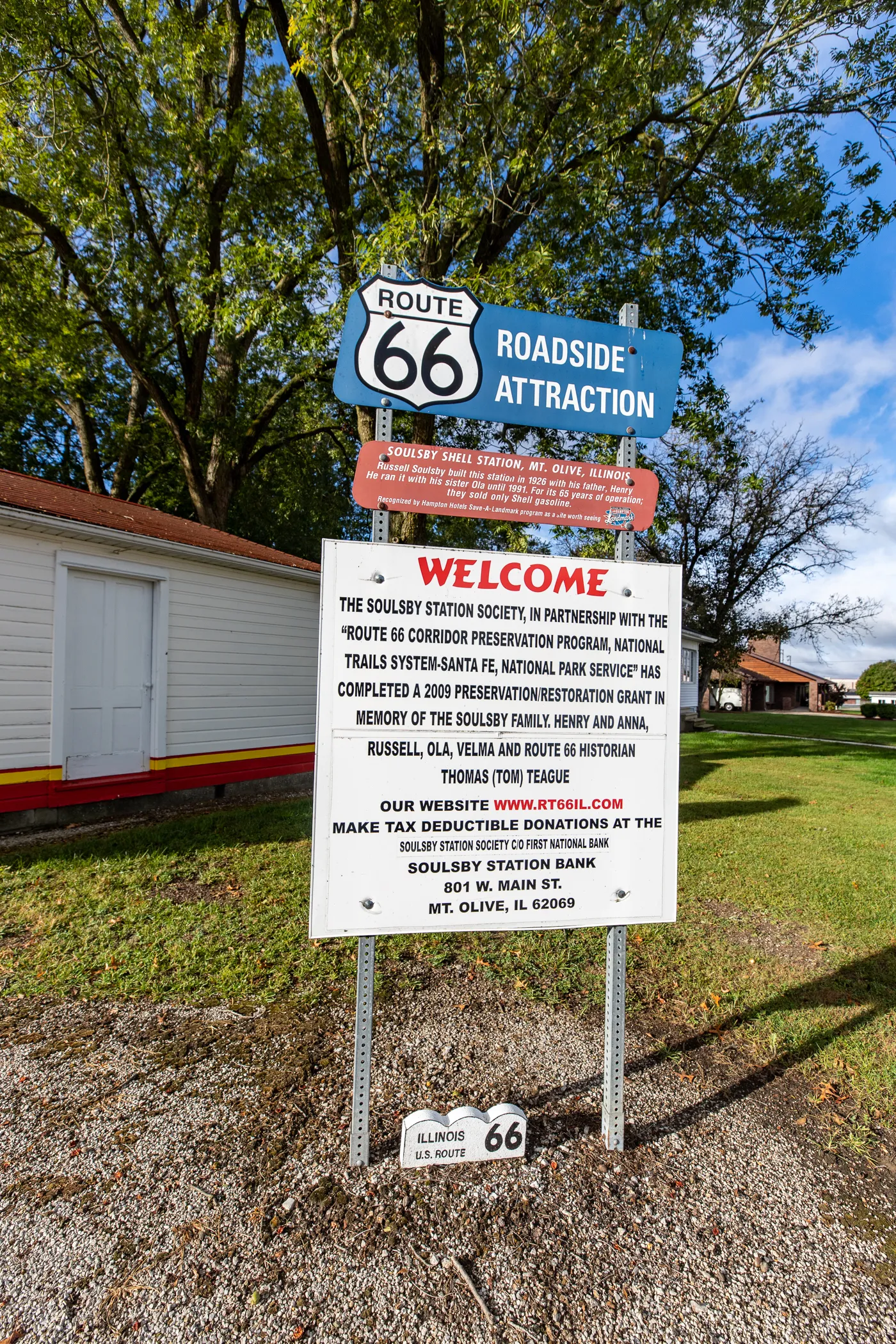 Soulsby Service Station in Mount Olive, Illinois Route 66