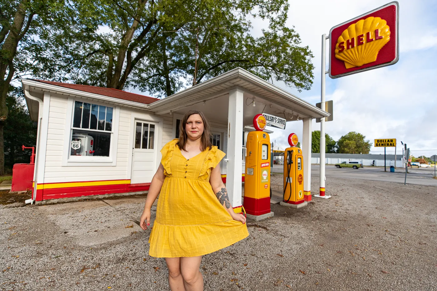 Soulsby Service Station in Mount Olive, Illinois Route 66