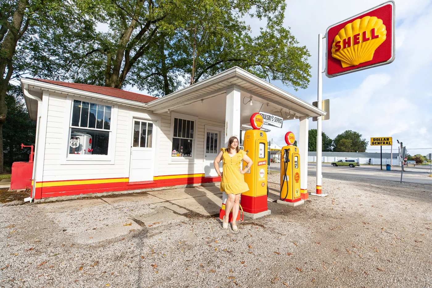 Soulsby Service Station in Mount Olive, Illinois Route 66