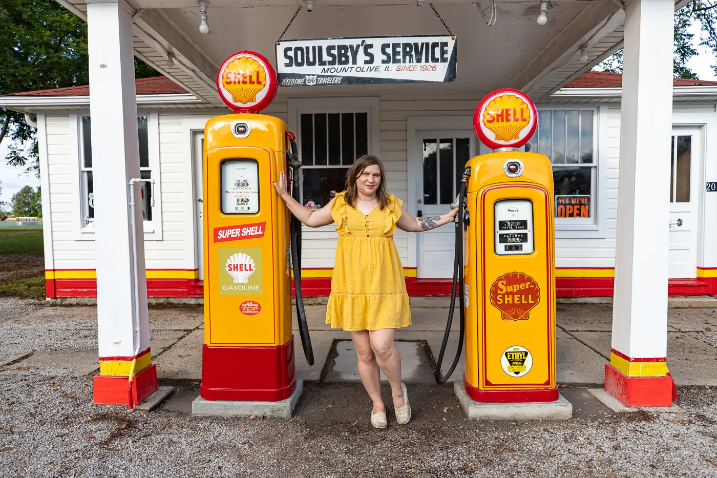 Soulsby Service Station in Mount Olive, Illinois Route 66