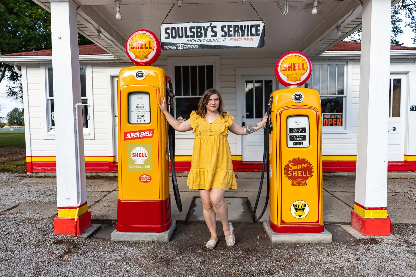 Soulsby Service Station in Mount Olive, Illinois Route 66