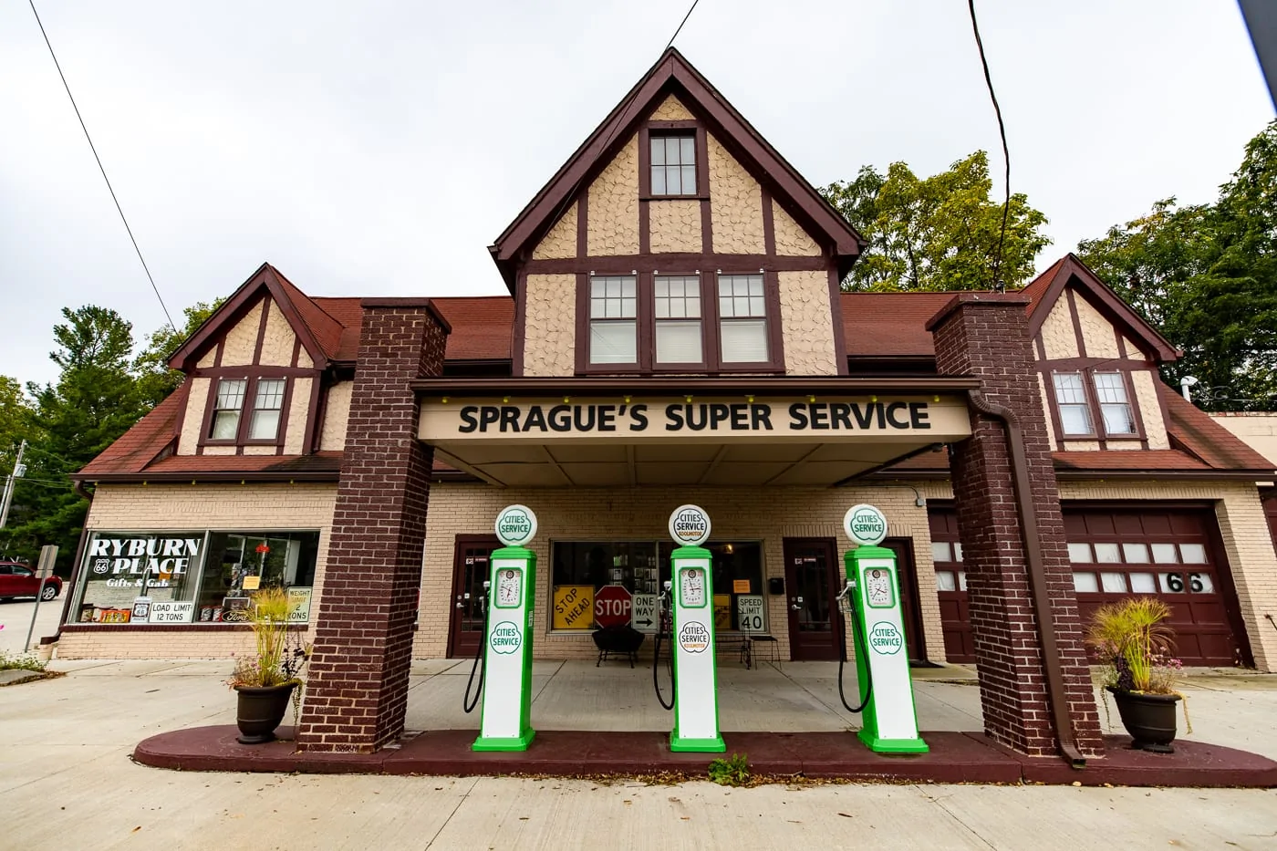 Sprague's Super Service Station in Normal, Illinois Route 66 Roadside Attraction