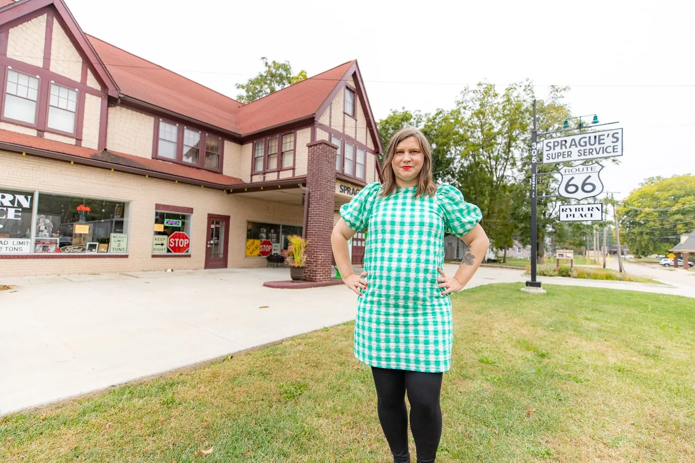 Sprague's Super Service Station in Normal, Illinois Route 66 Roadside Attraction