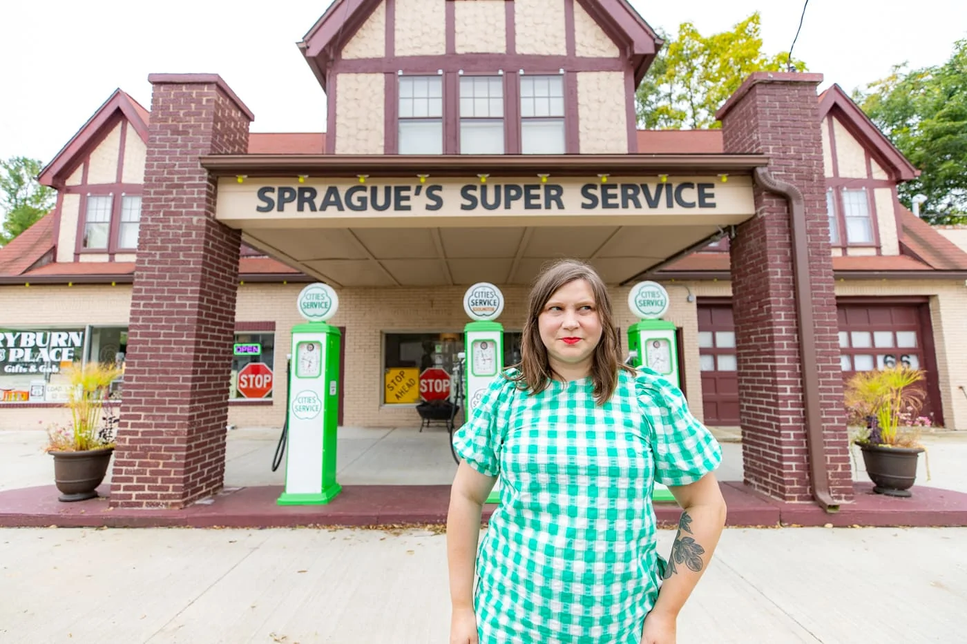 Sprague's Super Service Station in Normal, Illinois Route 66 Roadside Attraction