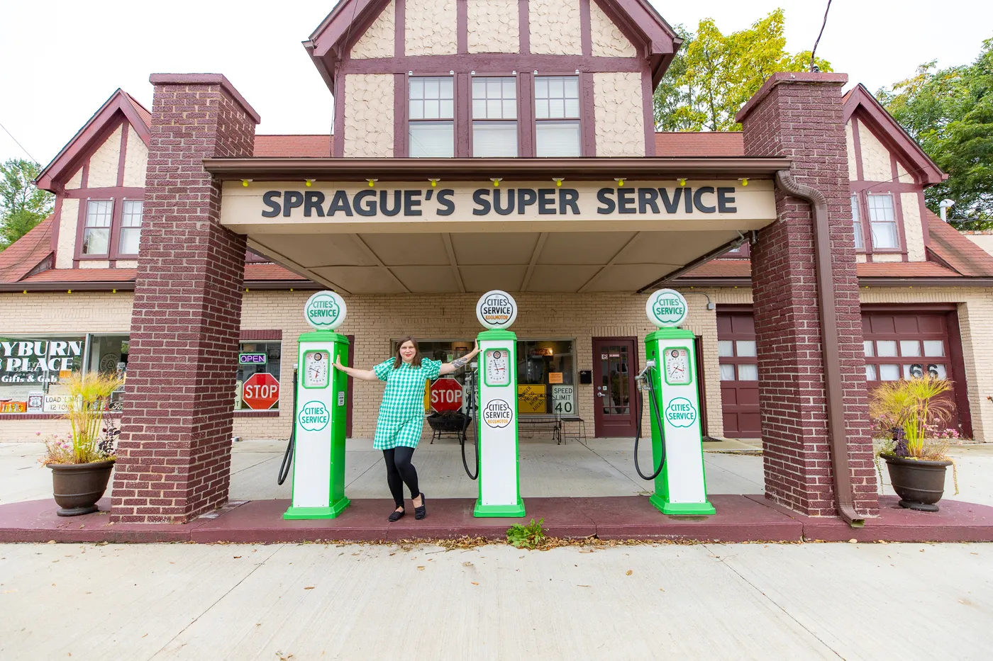 Sprague's Super Service Station in Normal, Illinois Route 66 Roadside Attraction