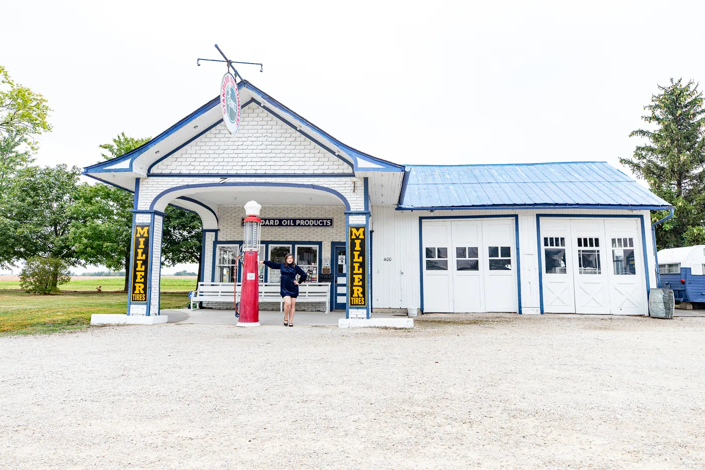 Standard Oil Filling Station in Odell, Illinois Route 66