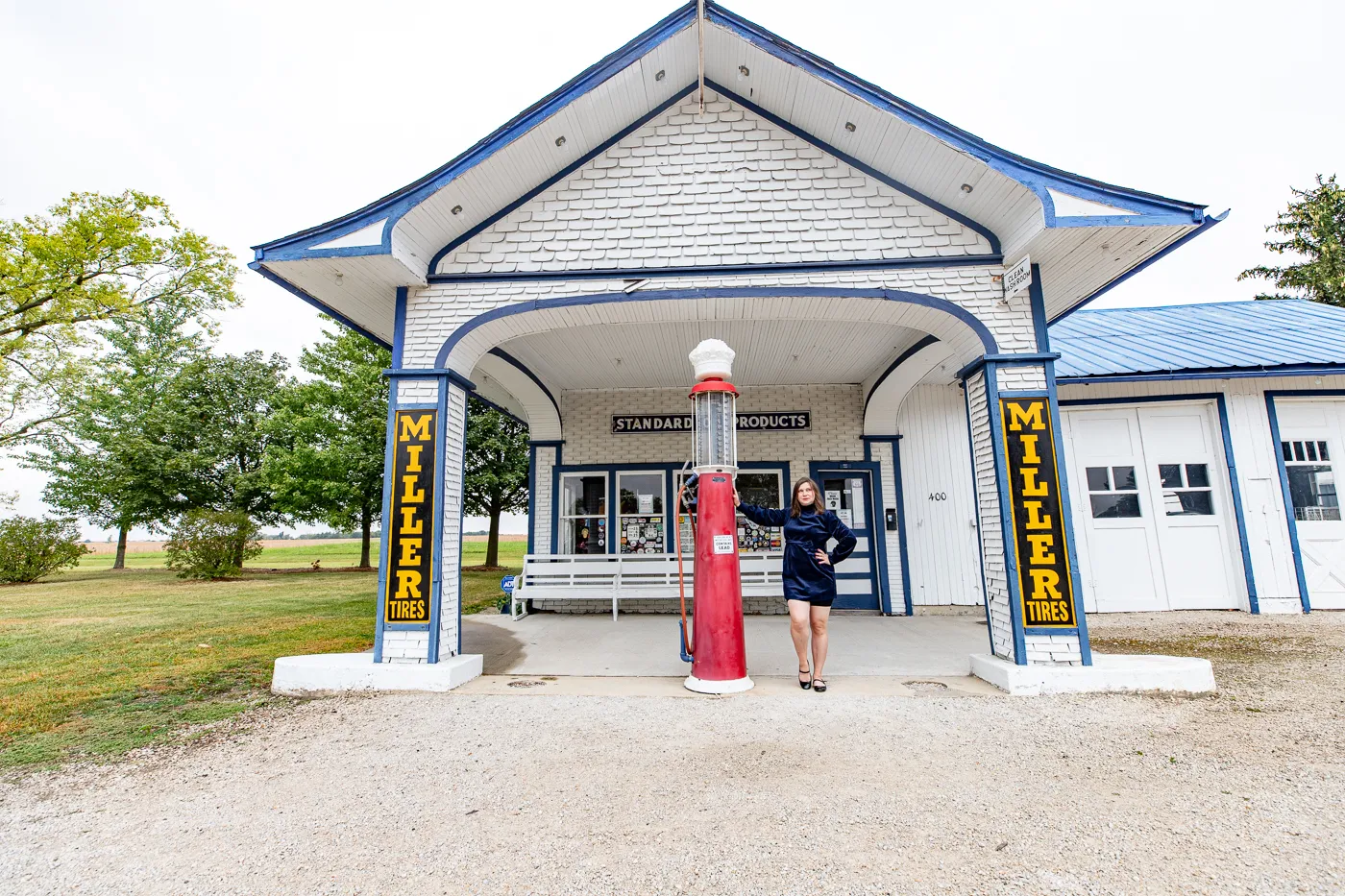 Standard Oil Filling Station in Odell, Illinois Route 66