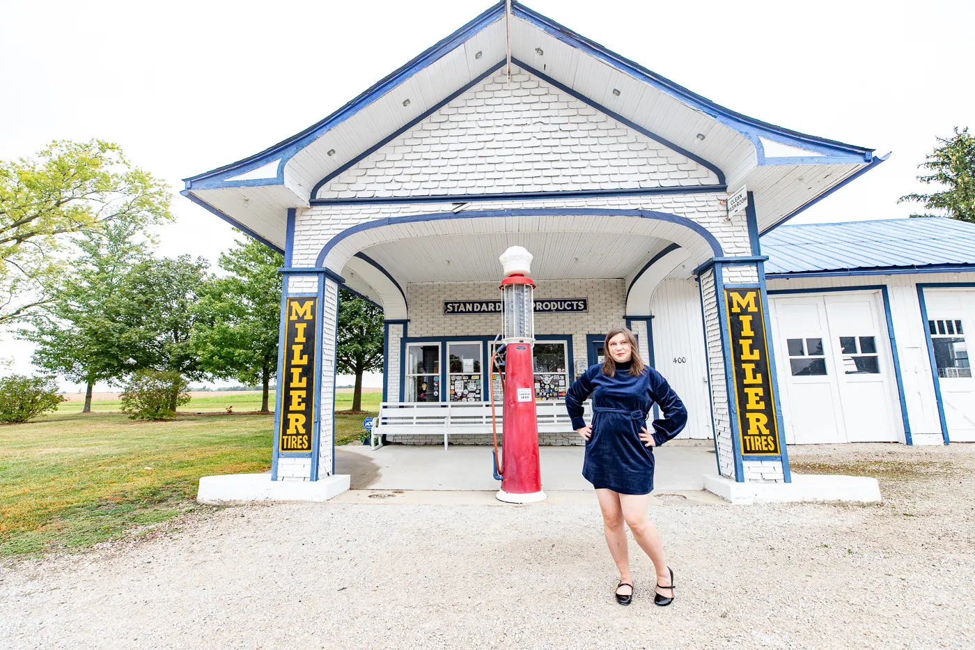 Standard Oil Filling Station in Odell, Illinois Route 66