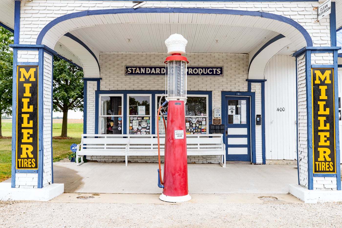 Standard Oil Filling Station in Odell, Illinois Route 66