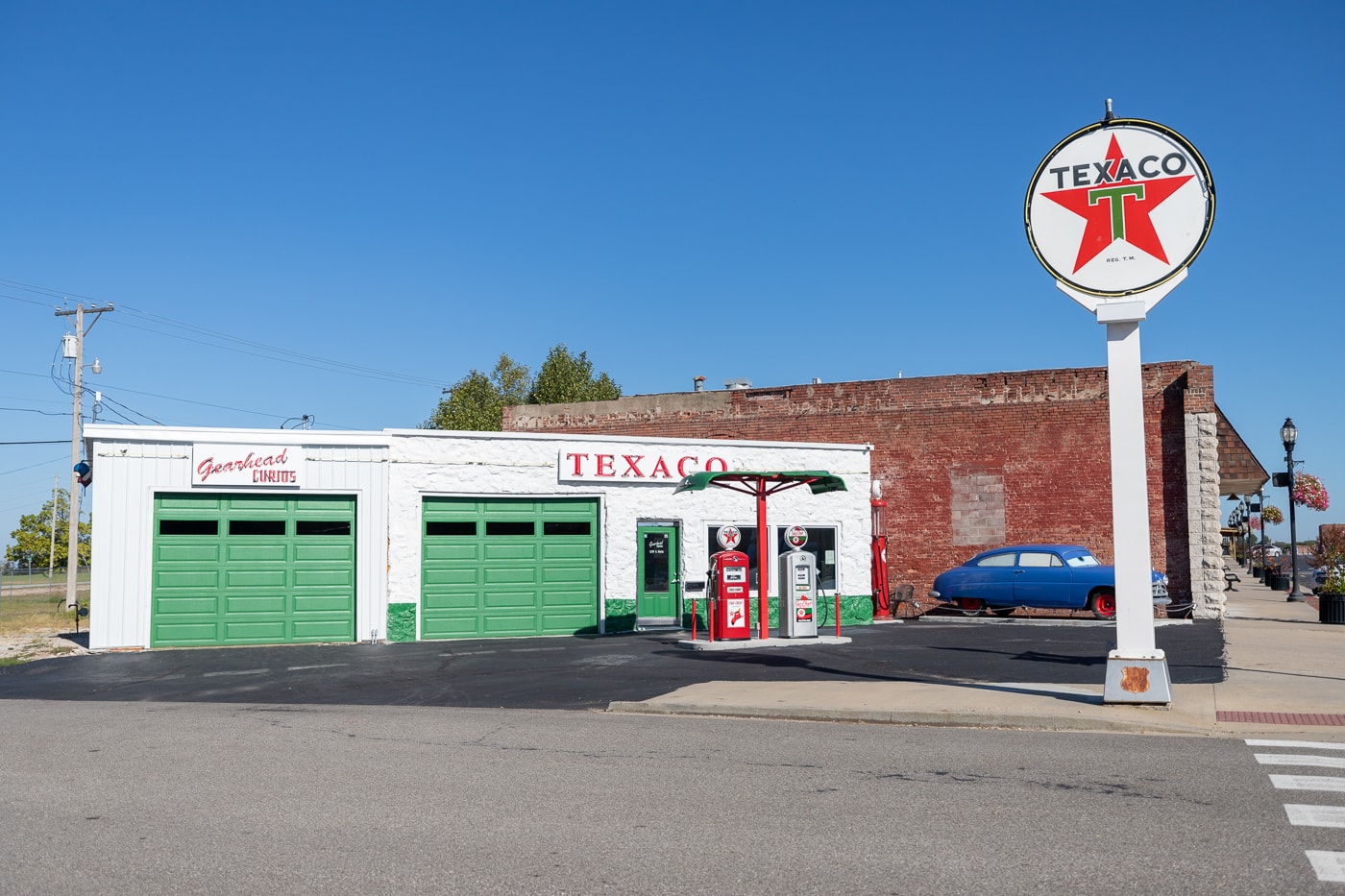 Gearhead Curios: Restored Texaco Station in Galena, Kansas