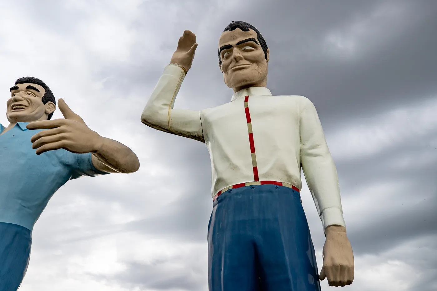 Cowboy Muffler Man at Glenn Goode's Big People in Gainesville, Texas Roadside Attraction